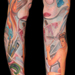 Tattoos - Painter Pin-Up Leg Sleeve - 66269